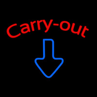 Custom Carry Out 1 Neon Skilt