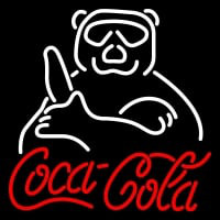 Custom Coca Cola Sign With Panda Neon Skilt