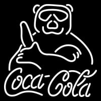 Custom Coca Cola Sign With Panda Neon Skilt
