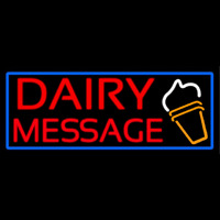 Custom Dairy On Logo Neon Skilt