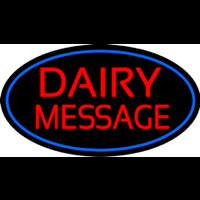 Custom Dairy On Logo Neon Skilt