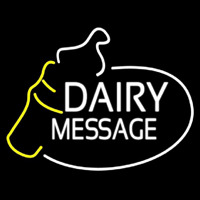 Custom Dairy With Logo Neon Skilt