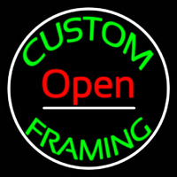 Custom Framing Open Frame With Border Neon Skilt