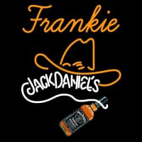 Custom Frankie Rare Jack Daniels Whiskey Cowboy Hat Neon Skilt