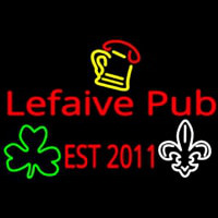 Custom Lefaive Pub Est 2011 Neon Skilt