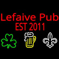 Custom Lefaive Pub Est 2011 Neon Skilt