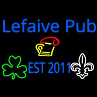 Custom Lefaive Pub Est 2011 Neon Skilt