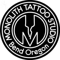 Custom Monolith Tattoo Studio Logo 3 Neon Skilt