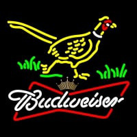 Custom Pheasant Budweiser Tie Crown Neon Skilt