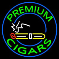 Custom Premium Cigars 1 Neon Skilt