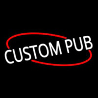 Custom Pub With Red Line Neon Skilt