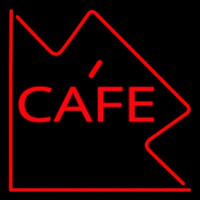 Custom Red Cafe Border 1 Neon Skilt