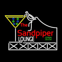 Custom Sandpiper Lounge Logo Neon Skilt