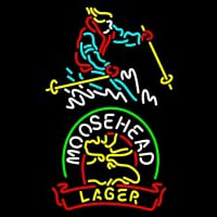 Custom Steamboat Moosehead Beer Neon Skilt