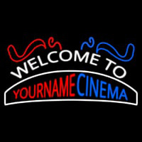 Custom Welcome To Cinema Neon Skilt