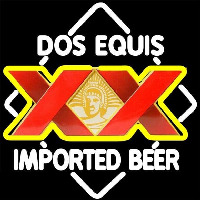 DOS Equis Imported Beer Sign Neon Skilt