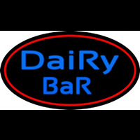 Dairy Bar With Logo Neon Skilt