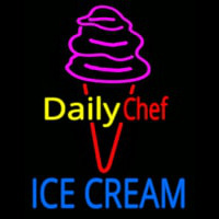 Dairy Chef Ice Cream Neon Skilt
