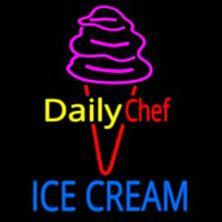 Dairy Chef Ice Cream Neon Skilt