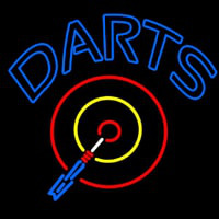 Darts Room Neon Skilt