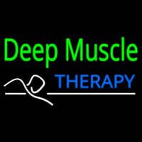 Deep Muscle Therapy Neon Skilt