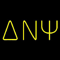 Delta Nu Psi Neon Skilt