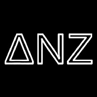 Delta Nu Zeta Neon Skilt