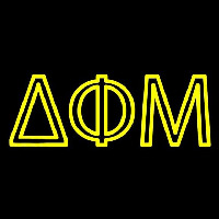 Delta Phi Mu Neon Skilt