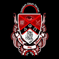 Delta Phi Omega Logo Neon Skilt