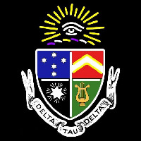 Delta Tau Delta Chapters Logo Neon Skilt