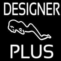 Designer Plus Girl Neon Skilt
