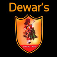 Dewars Scotchman Neon Skilt