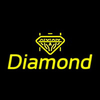 Diamond Yellow Neon Skilt