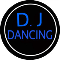 Dj Dancing Circle Neon Skilt