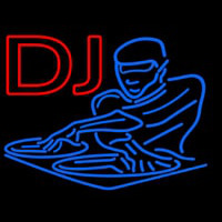 Dj Disc Jockey Disco Music 2 Neon Skilt