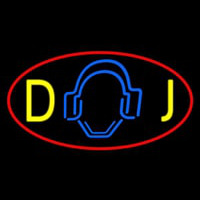 Dj Logo 5 Neon Skilt