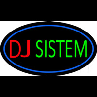 Dj System Block 2 Neon Skilt