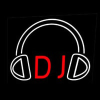 Dj With Logo 4 Neon Skilt
