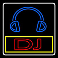 Dj With Logo Neon Skilt