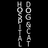 Dog And Cat Hospital Neon Skilt