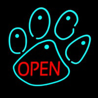 Dog Open Logo 4 Neon Skilt