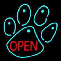 Dog Open Logo Neon Skilt