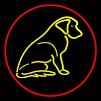 Dog With Logo 2 Neon Skilt