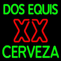 Dos Equis X  Cerveza Beer Sign Neon Skilt