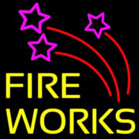 Double Stroke Fire Works 2 Neon Skilt