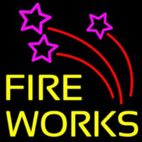 Double Stroke Fire Works 2 Neon Skilt