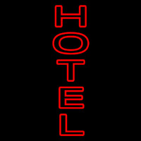 Double Stroke Hotel Neon Skilt