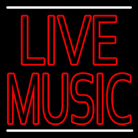 Double Stroke Live Music 2 Neon Skilt