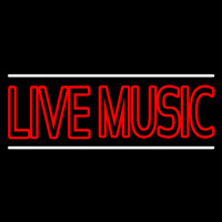 Double Stroke Live Music Neon Skilt