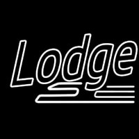 Double Stroke Lodge Neon Skilt